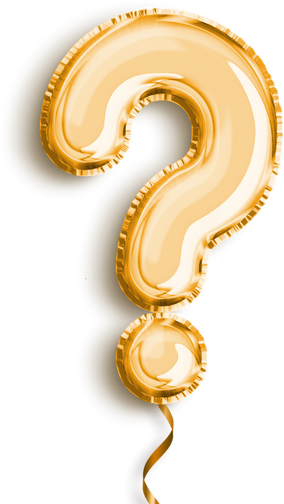 Metallic Gold Question Mark Balloon